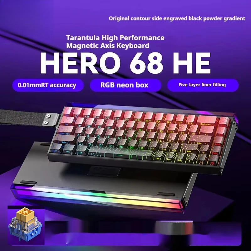 Laptop Electronics Accessories - Manyetik klavye RGB lamba usb-c değiştirilebilir