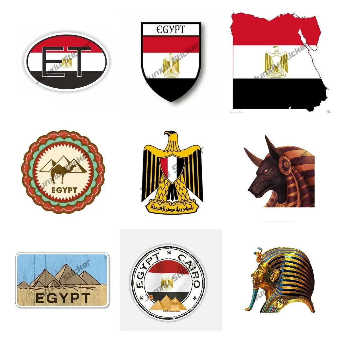 Laptop Accessories Egypt - Mısır Bayrağı çıkartma Mısır Seyahat Piramit
