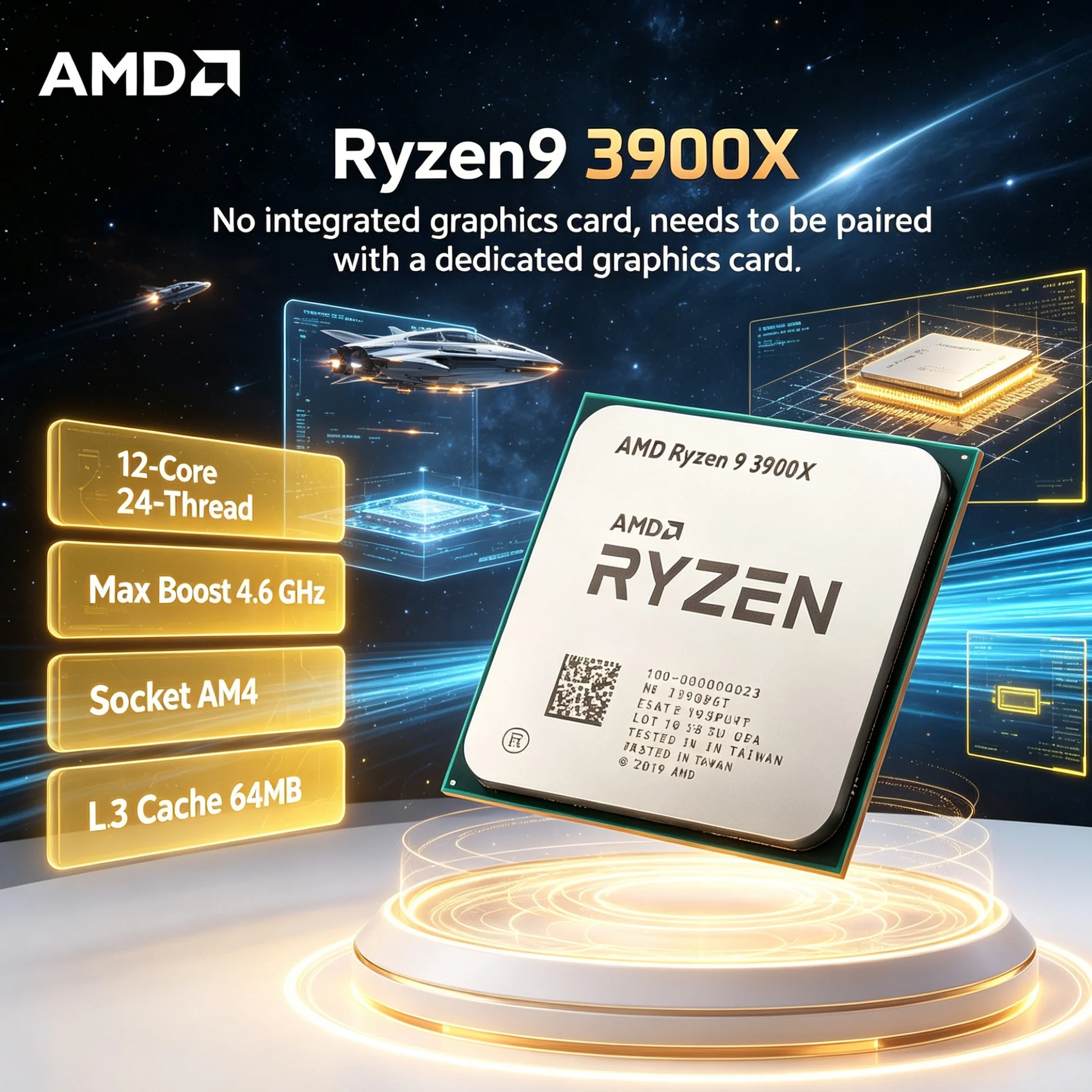 Amd Cpu Ryzen 9 - AMD CPU Ryzen 9 3900X İşlemci