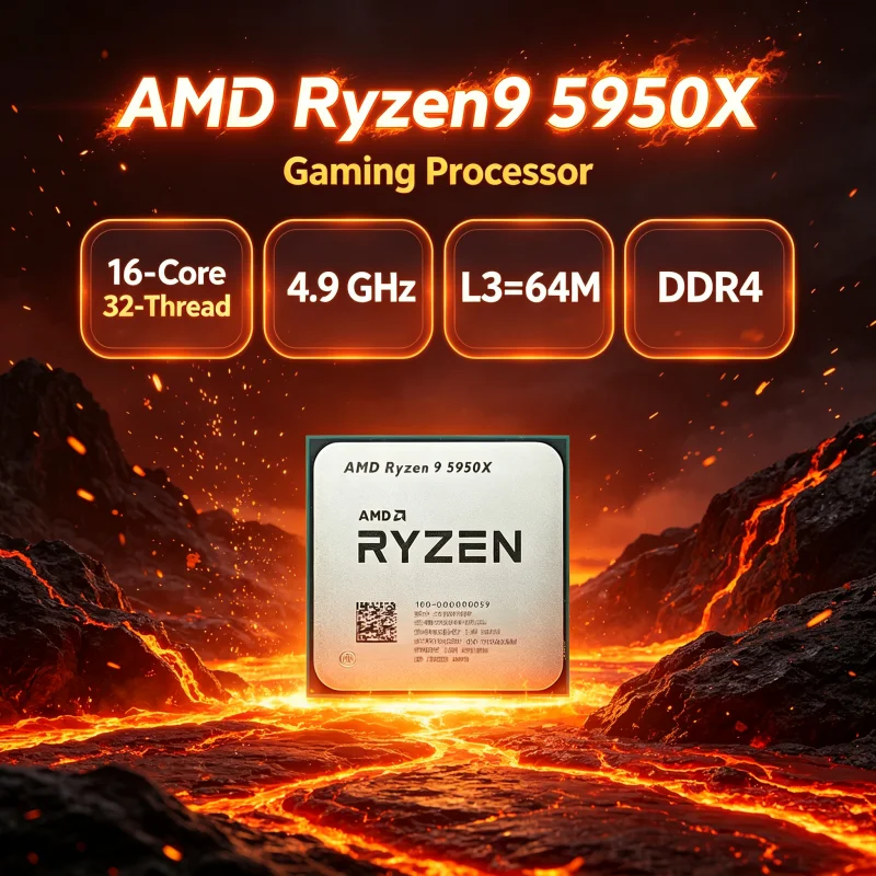 Amd Cpu Ryzen 9 - AMD Ryzen 9 5950X, soğutucusuz, 3.4