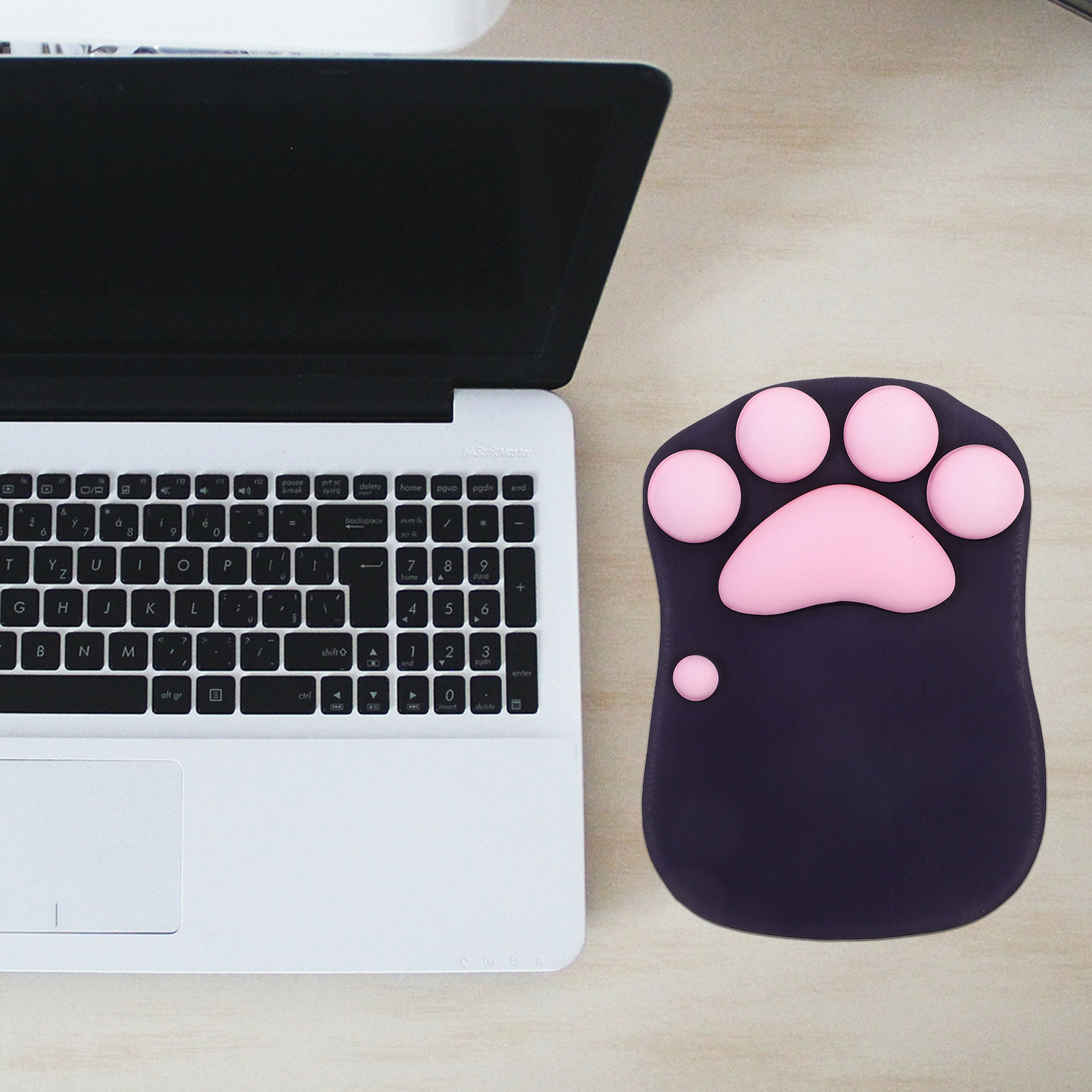 Kedi Pati Desenli Mouse Pad, S - Laptop Accessories For Wrist Support incelemesi ve fiyatı