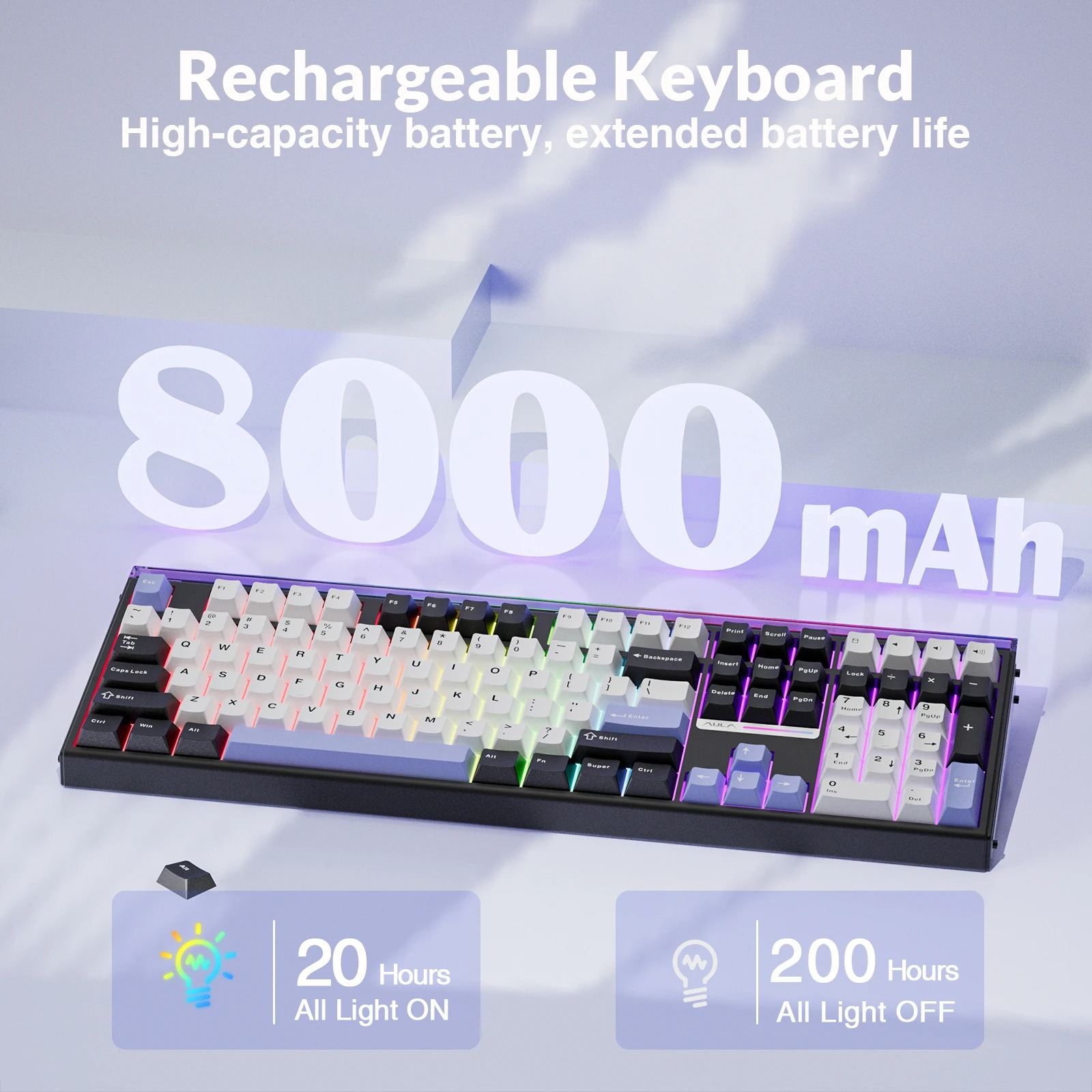 AULA H108 Üç Modlu Mekanik Kla - Laptop Accessories Uk incelemesi ve fiyatı